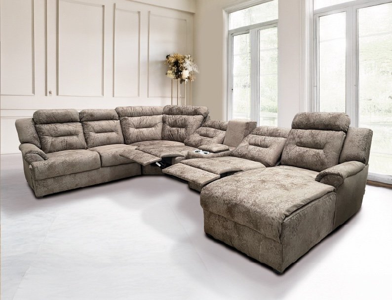 sofa italiano con moduleraes 8bt y soporte acuatic